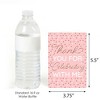 Big Dot of Happiness Pink Rose Gold Birthday - Happy Birthday Party Thank You Cards (8 count) - 3 of 4