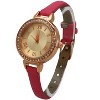 OLIVIA PRATT RHINESTONE SKINNY LEATHER STRAP WATCH - 4 of 4