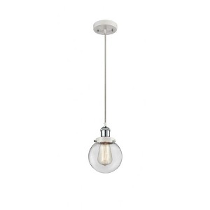 Beacon - 1 Light Cord Hung Mini Pendant In Modern Style-9 Inches Tall and 6 Inches Wide - 1 of 1