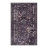 NAYSAYE Area Rug 4' x 6' Washable Low Pile Soft Cozy Non Slip Kid and Pet Friendly for Living Room, Black and Burgundy - 2 of 4