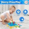 Play Build Peg Board Toy for Kids, 25 Colorful Pegs with Foam Board - 4 of 4