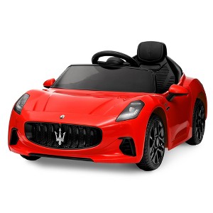 Licensed Maserati GranCabrio 12V Kids Ride-On Car w/ Remote, Spring Suspension & LED Lights – Official Electric Vehicle (Ages 3-8) - 1 of 4