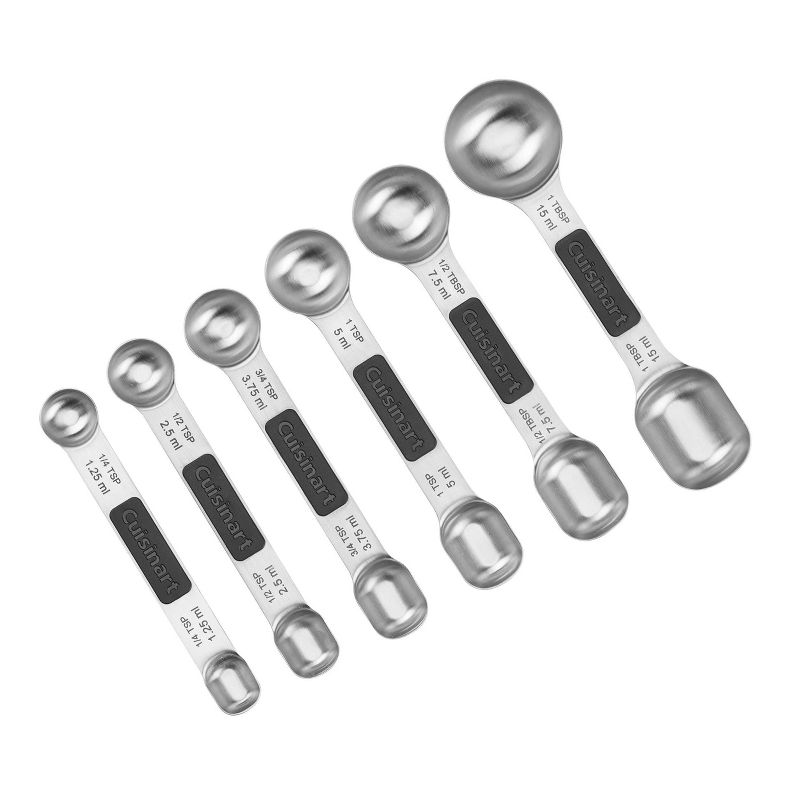 Cuisinart 6pc Stainless Steel Magnetic Measuring Spoon Set, 6 of 7