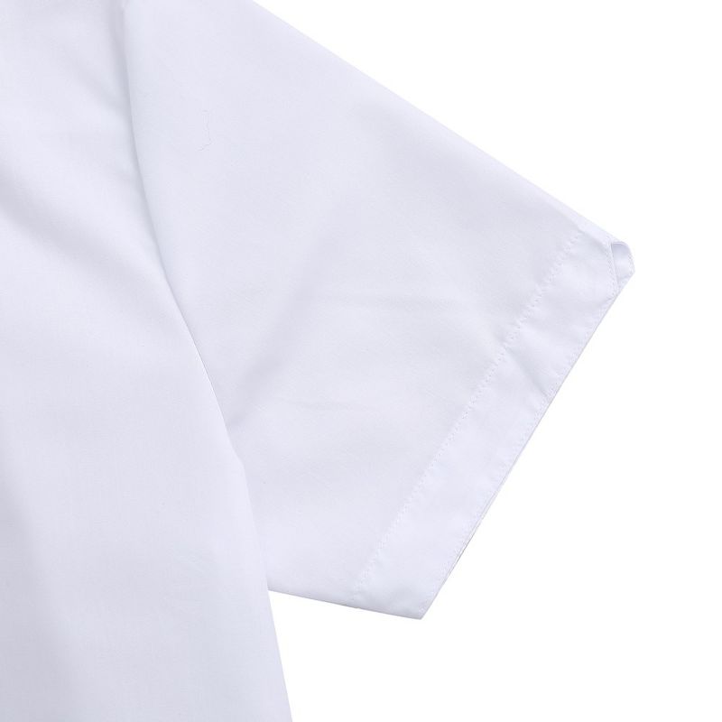 Men's Muscle Shirts Short Sleeve Button Up Shirt Slim Fit Dress Shirts, 5 of 6
