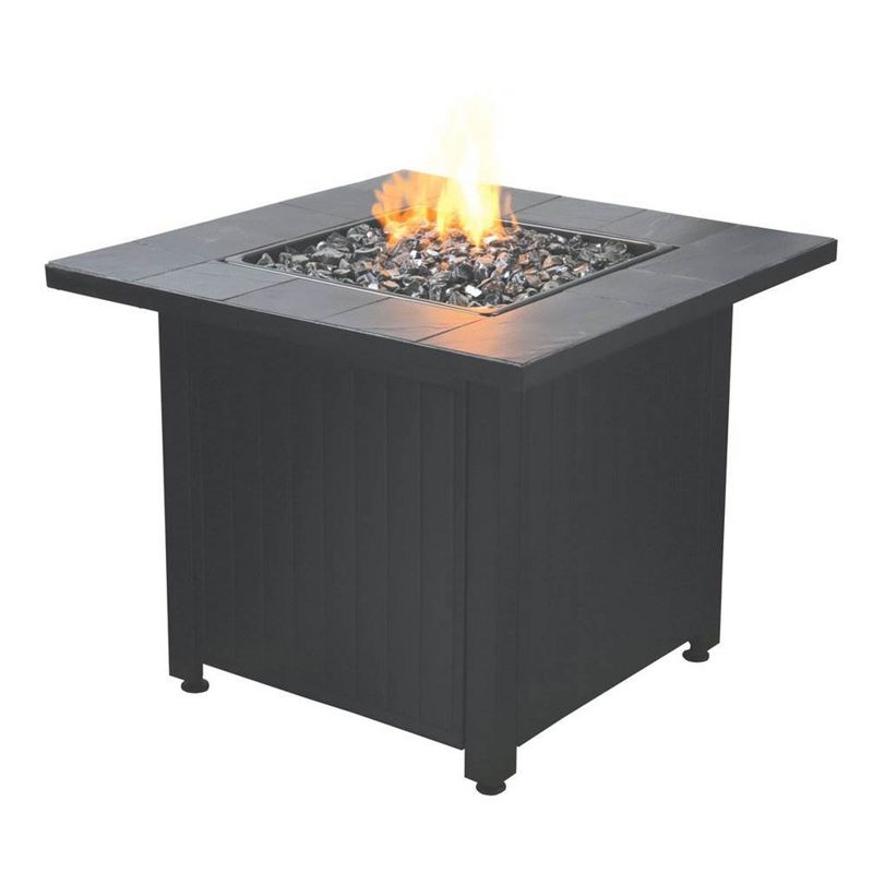 Endless Summer 30,000 BTU LP Gas Outdoor Fire Table with Lava Rock, 1 of 7