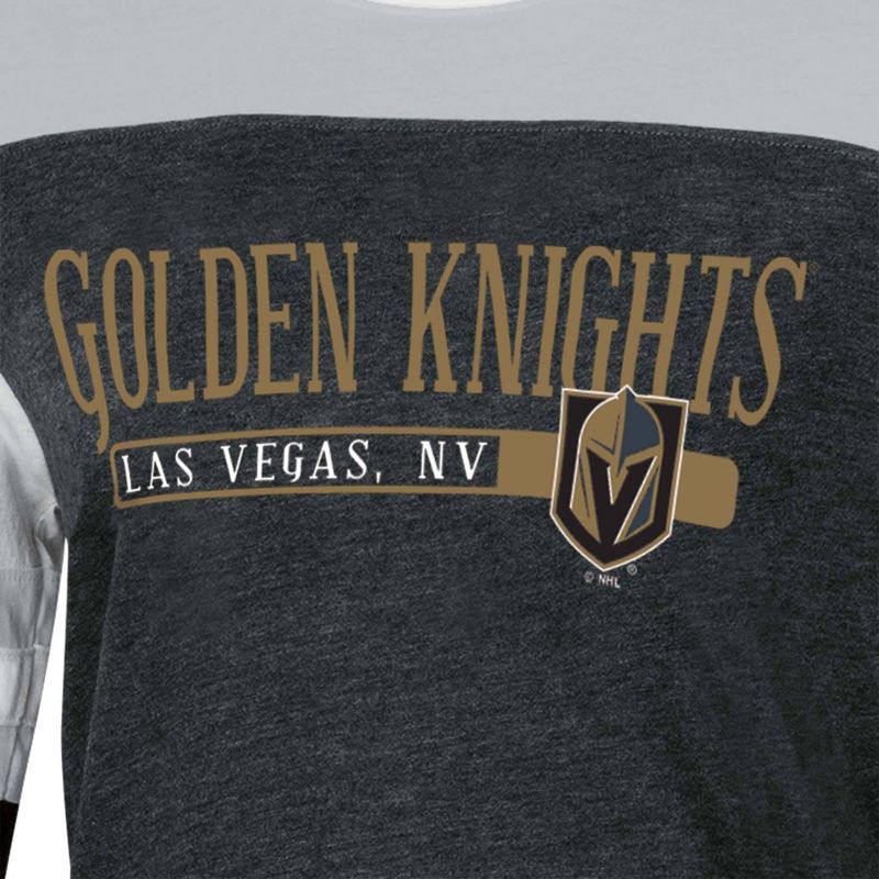 NHL Vegas Golden Knights Women&#39;s Long Sleeve Polo T-Shirt, 3 of 4