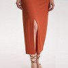 Women's Rib-Knit Midi Bodycon Dress - A New Day™ Coral Orange - 4 of 4