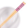 Silver Buffalo Sanrio Hello Kitty Winking 20-Ounce Ceramic Ramen Bowl With Chopsticks - 4 of 4