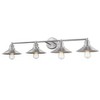 Casa 4-Light Vanity Fixture - Modern Steel Design, Dimmable, Damp Rated, 36.5" Wide - 4 of 4