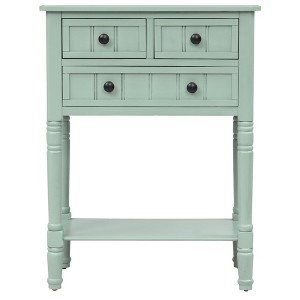 Bella Depot 23.7''W Console Table with Three Storage Drawers and Bottom Shelf - 1 of 4