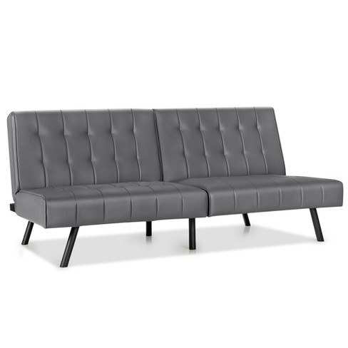 Leather cheap folding couch