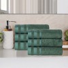 Cotton Medium Weight Hand Towel Set of 6 by Blue Nile Mills - 2 of 4