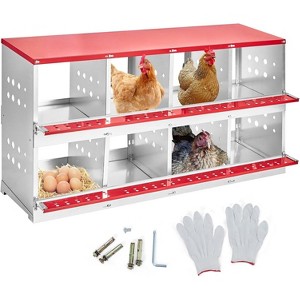 Acekool 8-Nest Chicken Box - Auto Egg Roll & Galvanized Steel - 1 of 4