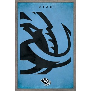 Trends International NHL Utah Mammoth - Logo 25 Framed Wall Poster Prints - 1 of 4