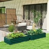 Resenkos Patio Planting Bed, Raised Garden Bed,Galvanized Raised Garden Bed, 4' x 2' x 1' Metal Planter Box, - 4 of 4