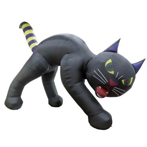 National Tree Company 20' Halloween Giant Black Cat Inflatable Decoration - image 1 of 4