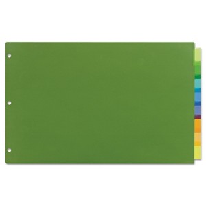 Avery Insertable Big Tab Plastic Dividers 8-Tab 11 x 17 11179 - 1 of 4