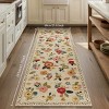 Washable Small Entryway Area Rugs: 2'x3' Floral Rug Non Slip Door Mat Indoor Entrance Stain Resistance Low Pile Throw Rugs for Inside Front - 2 of 4