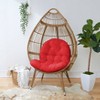 Suede Outdoor Egg Chair Cushion - Sorra Home - 2 of 3