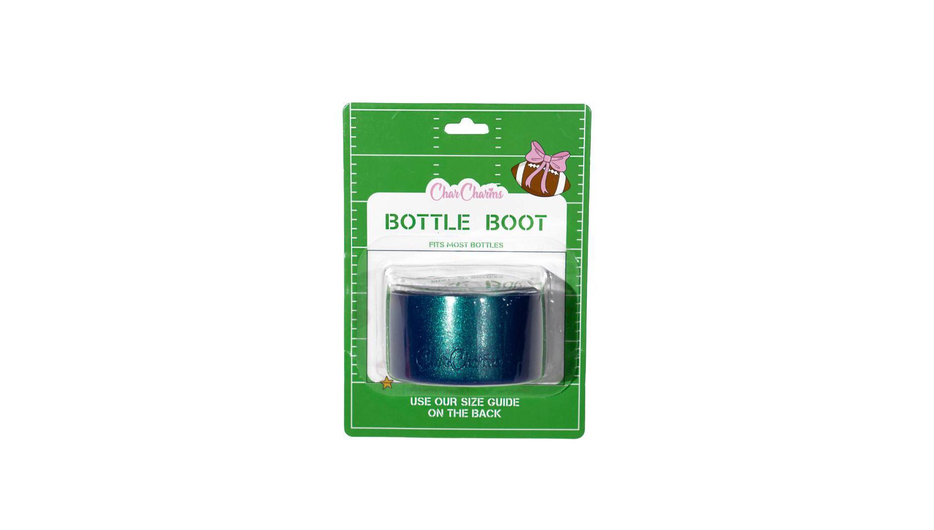 CharCharms Tailgate Water Bottle Boot Blue