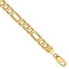 Black Bow Jewelry Men's 7.5mm, 14k Yellow Gold, Flat Figaro Chain Bracelet - 3 of 4
