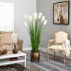 Nearly Natural 63-in Wheat Plum Grass Artificial Plant in Decorative Planter - image 4 of 4