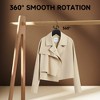 BP4U Premium Solid Wood Coat Hangers, Heavy Duty Non-Slip Hangers with 360° Swivel Hook & Contoured Shoulders, Space-Saving for Jackets & Suits - 3 of 4