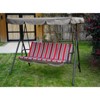 Kozyard Alicia 3-Seats Patio Swing Chair with Cushions, Durable Steel Frame, Adjustable Canopy, and Removable Cushions - 2 of 4