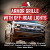 AMERICAN MODIFIED Grille w/ Off-Road and Amber LEDs, Compatible with 2019-2021 Chevy Silverado 1500, Armor, Matte Black - 2 of 4