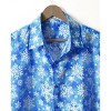 LA LEELA Men's Holiday Beach Holiday Short Sleeve Santa Claus Party Hawaii Holiday Shirt Hawaiian Christmas Tree Shirts for Men - 3 of 4