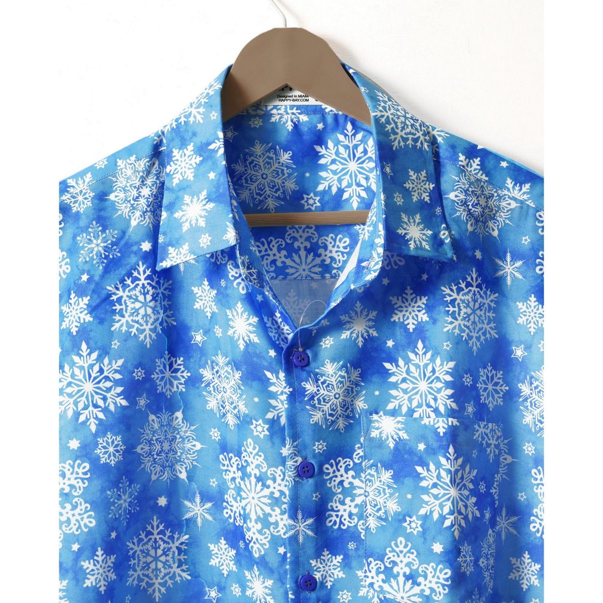 LA LEELA Men's Holiday Beach Holiday Short Sleeve Santa Claus Party Hawaii Holiday Shirt Hawaiian Christmas Tree Shirts for Men - thumbnail 3