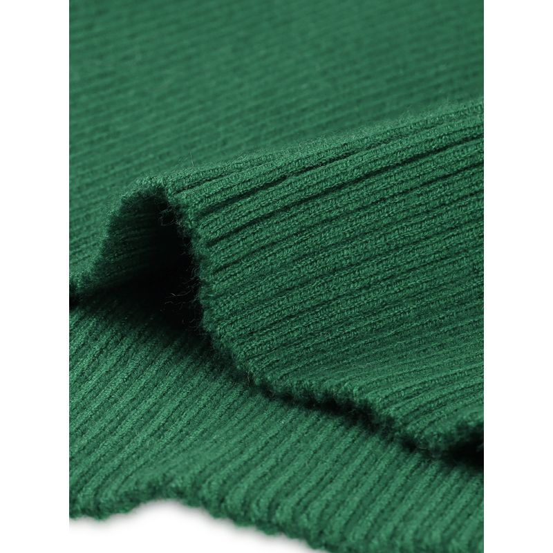 Seta T Women's V Neck Wrap Long Sleeve Criss Cross Casual Pullover Sweater, 5 of 6
