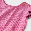 Baby Girls' Ruffle Sleeve Gauze Shorts Set - Cat & Jack™ - 3 of 4