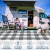 TROPOW Outdoor Rugs Patio Camping Waterproof, Outside RVs Mat, Outdoor Area Carpet for Patios Clearance, Backyard Porch, Balcony, Picnic - 4 of 4