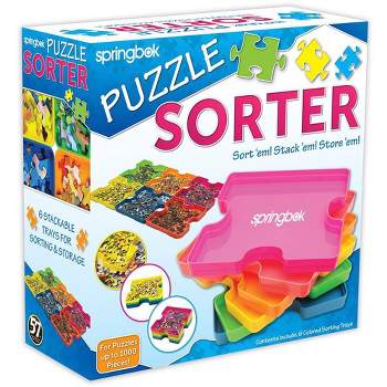 Jigitz Puzzle Sorter Trays - 7 Puzzle Tray Organizer Boxes for