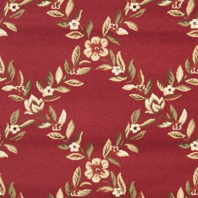 Lyndhurst Red and Black Floral Synthetic 4' x 6' Area Rug