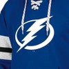 NHL Tampa Bay Lightning Men's Long Sleeve Hooded Sweatshirt with Lace - 3 of 3