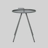 3pc Glasgow Aluminum and Mesh Patio Chat Set Silver - Christopher Knight Home: Weather-Resistant, 2 Arm Chairs & Accent Table - 4 of 4