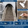 Polyester Velvet Carpet with TPR Anti-Slip Backing - High Density, Comfortable, Easy to Clean, Durable, Washed Cotton Backing - 4 of 4