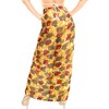 LA LEELA Women's Beach Bikini Swimwear Cover up Wrap Bathing suit Summer Wraps Swimsuit Sarong Skirts for Women One Size Multicolored, Floral - 2 of 4