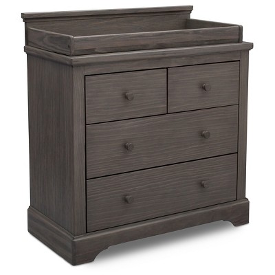 rustic grey dresser with changing table Simmons - Brandclub - Simmons Kids' SlumberTime Paloma 4 Drawer Top swatch:harbor-blue