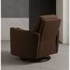Toast Microfiber Manual Swivel Recliner with Bolster Pillows & 360 lbs Capacity - 2 of 4