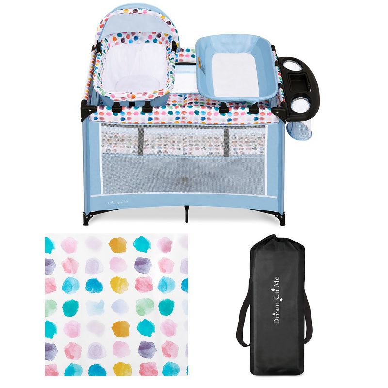 Lilly Deluxe Play yard With Full Bassinet, Changing Tray And Infant Napper With Canopy, 6 of 18