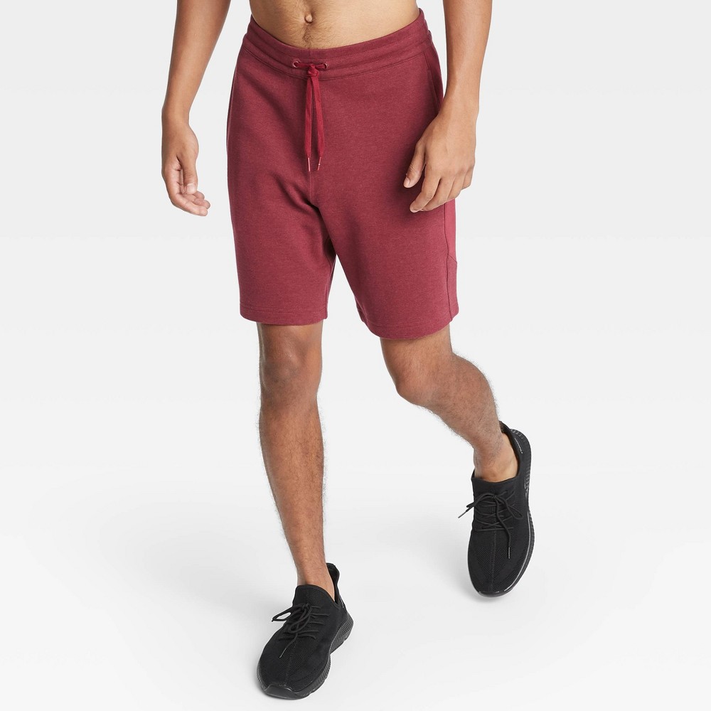 Men's Premium Fleece Shorts - All in Motion Red XL, Men's was $22.0 now $14.3 (35.0% off)