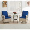 Whizmax 3 Pieces Outdoor Swivel Rocker Set, 2 Chairs and Side Table, 360-Degree Swivel Rocking Chair, Patio, Porch, Pool - 2 of 4