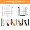 Dog Playpen for Yard, 24/32/40 Inch Metal Dog Fence 8/12/16 Panels for Large/Medium/Small Dogs Indoor & Outdoor - 4 of 4