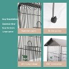 A birdcage with rolling brackets provides spacious space for long tailed parrots, parrots, parrots, and pigeons - 3 of 4