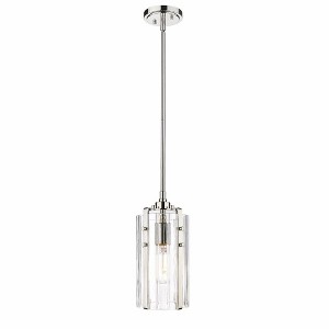 Alverton 1-Light Mini Pendant - Matte Black Steel, Dimmable, Damp Rated, 100W, 5.5"x12" - 1 of 4