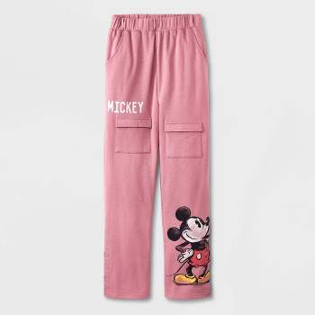 Boys' Mickey Mouse Adaptive Jogger Pants - Dusty Red