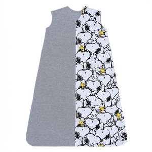 Lambs & Ivy Snoopy & Woodstock Breathable Cotton Jersey Baby Wearable Blanket - 1 of 4
